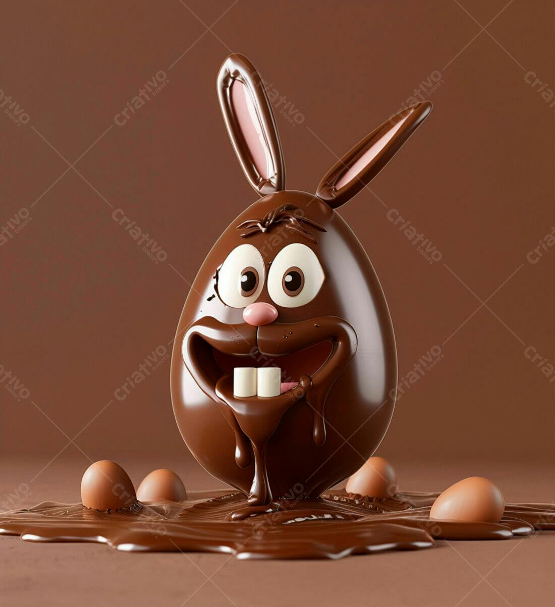 Ovo de Páscoa Coelhinho de Chocolate