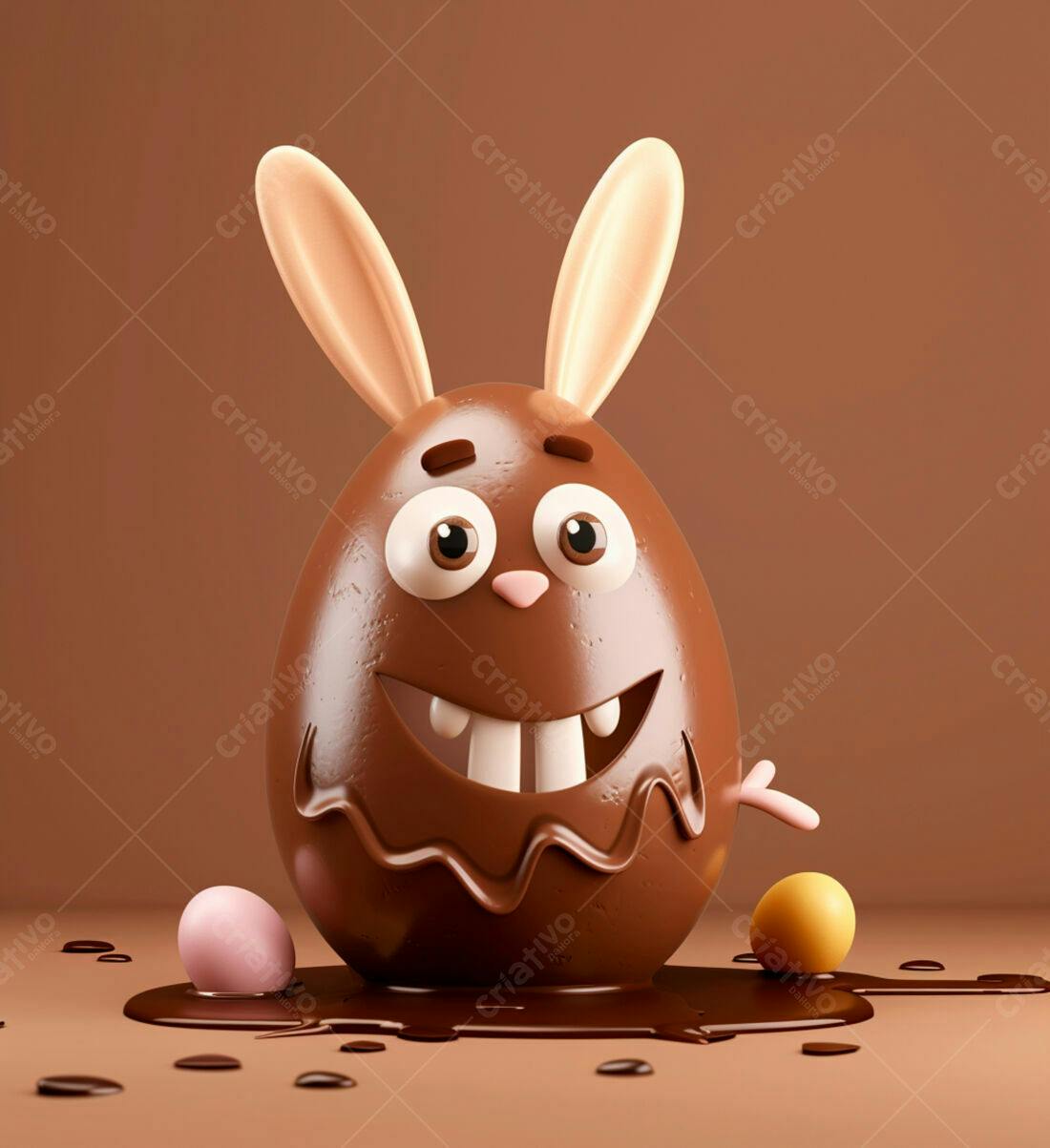Ovo de Páscoa Coelho em Chocolate