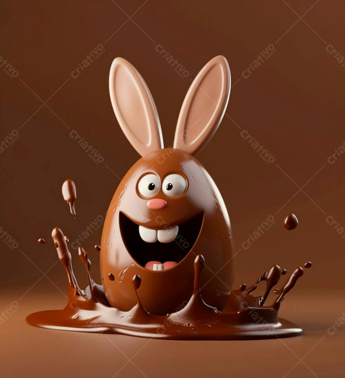 Ovo de Páscoa coelhinho chocolate