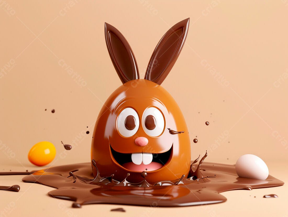 Ovo de Páscoa coelhinho chocolate