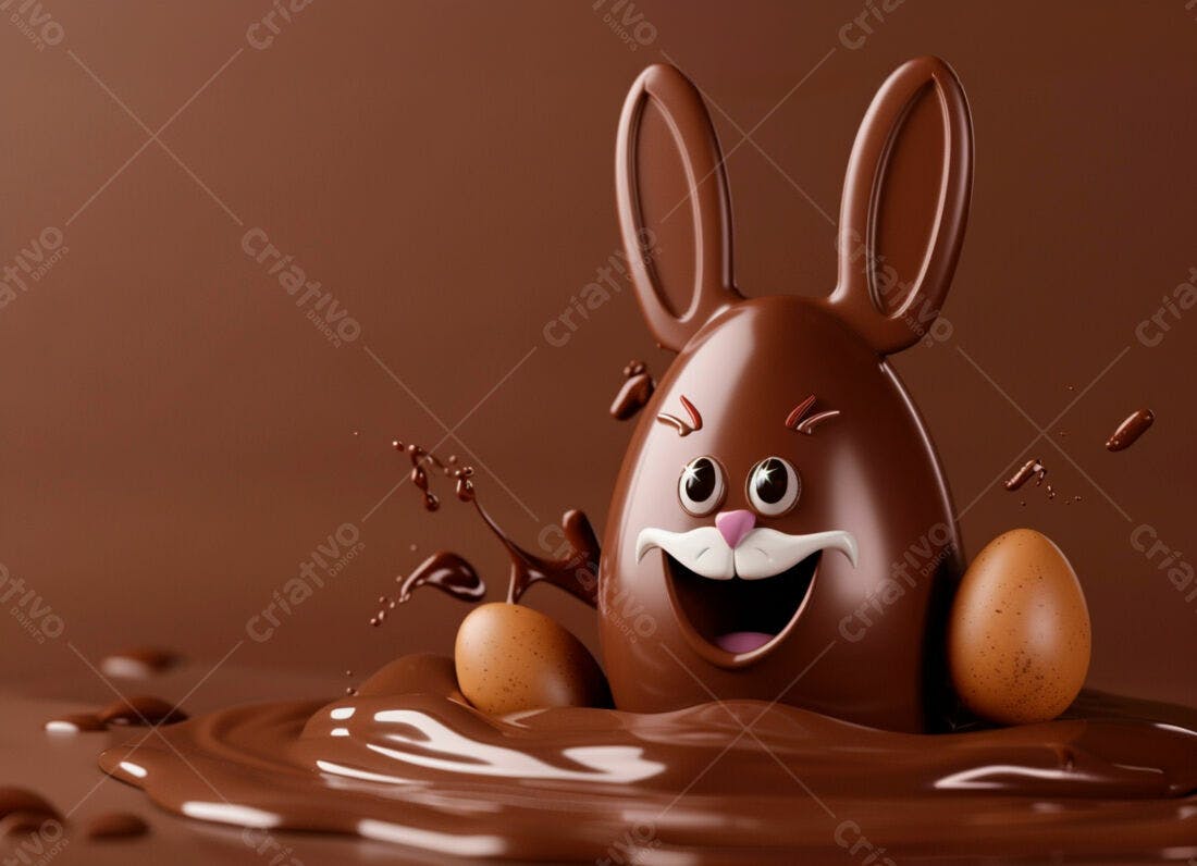 Coelho de chocolate na Páscoa