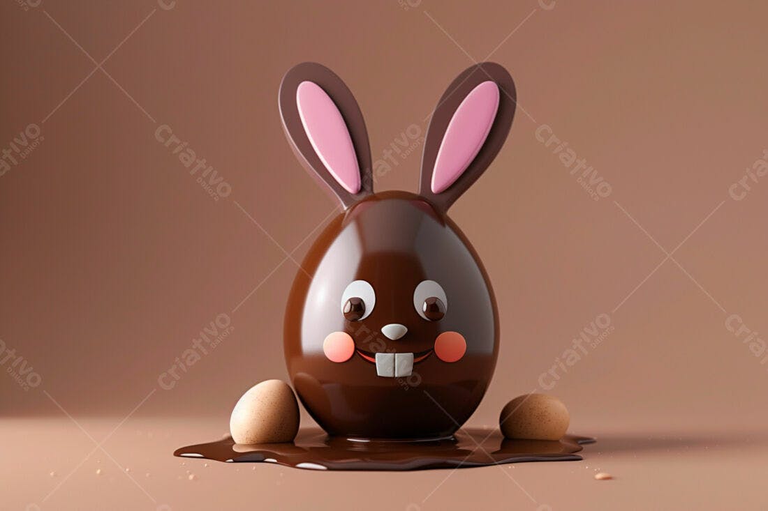 Ovo de Páscoa coelhinho chocolate