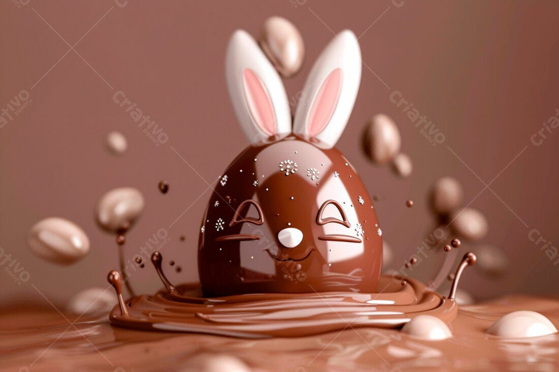 Ovo de Páscoa coelhinho chocolate