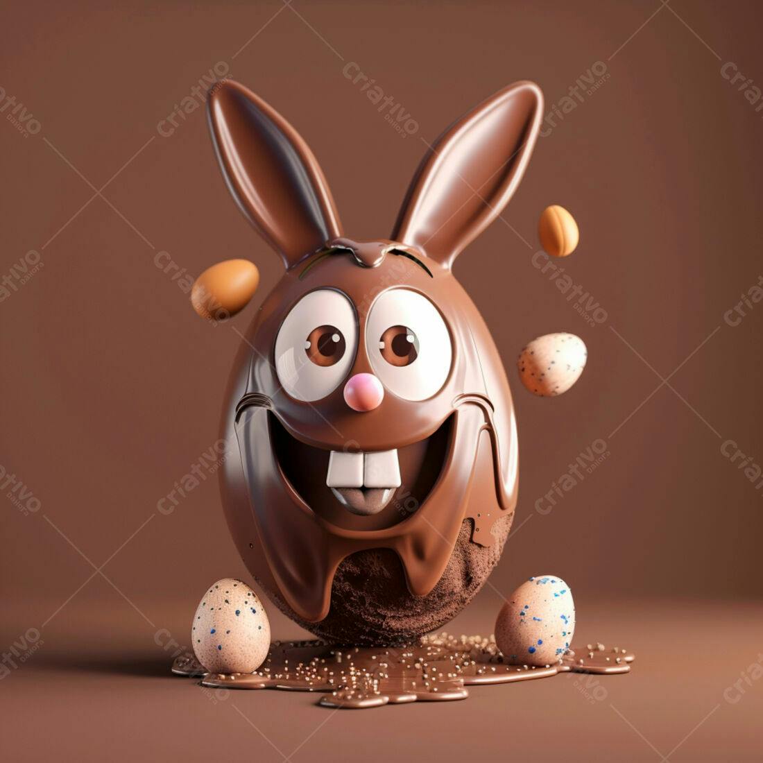 Ovo de Páscoa Coelhinho de Chocolate