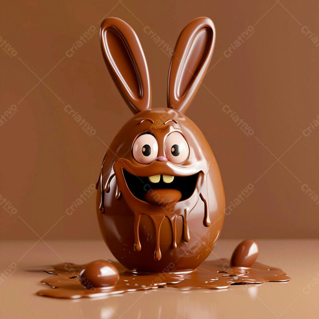 Ovo de Páscoa Coelho de Chocolate
