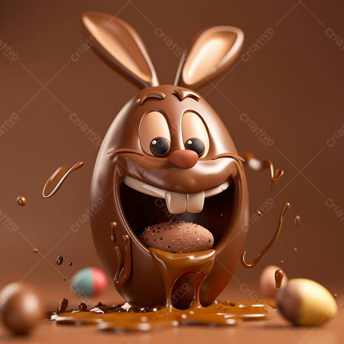 Ovo de Páscoa Coelho Chocolate