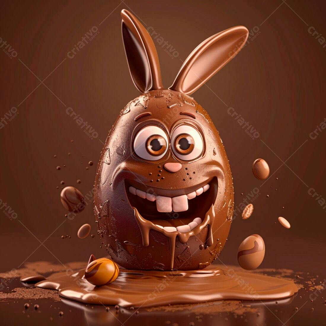 Ovo de Páscoa Coelhinho de Chocolate