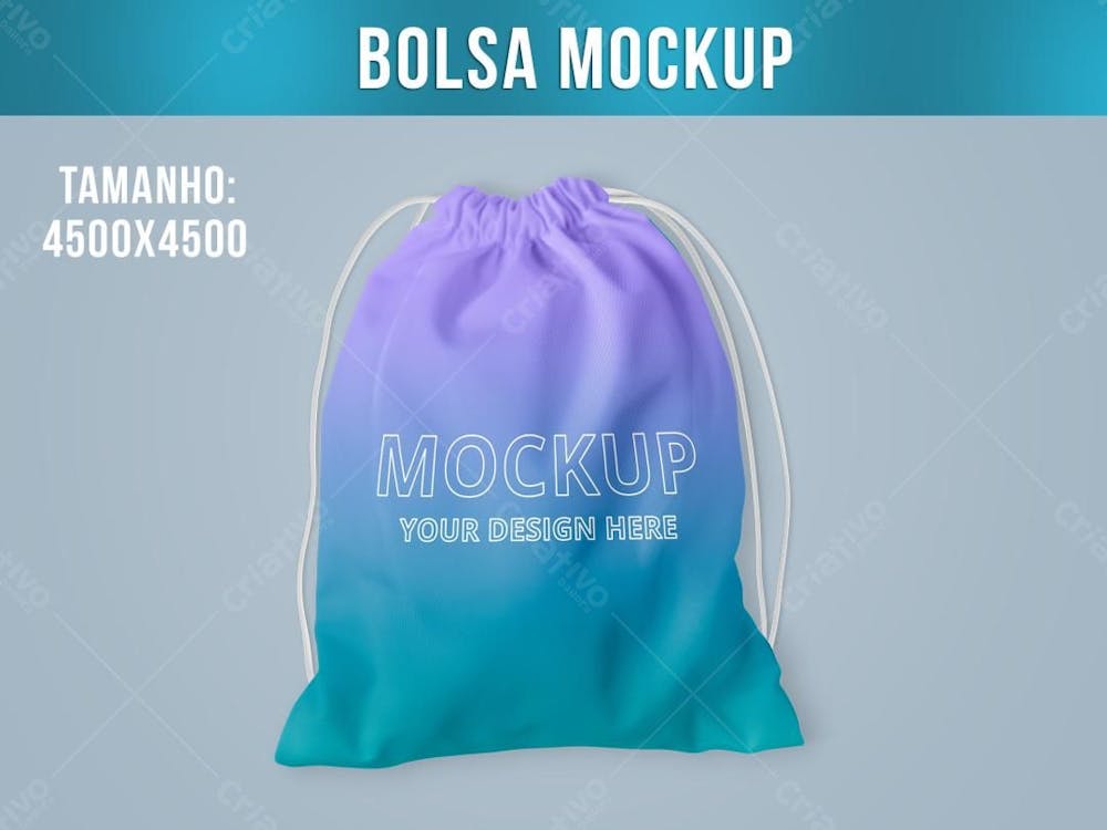 Bolsa mochila Saco gym academia Mockup