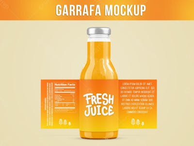 Garrafa De Suco Mockup 