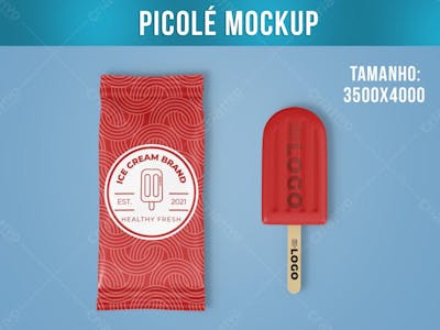 Sorvete Picolé Mockup psd
