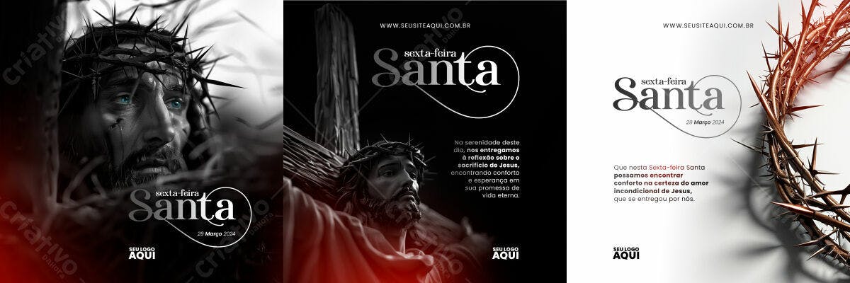 Flyer Sexta-Feira Santa PSD Editável