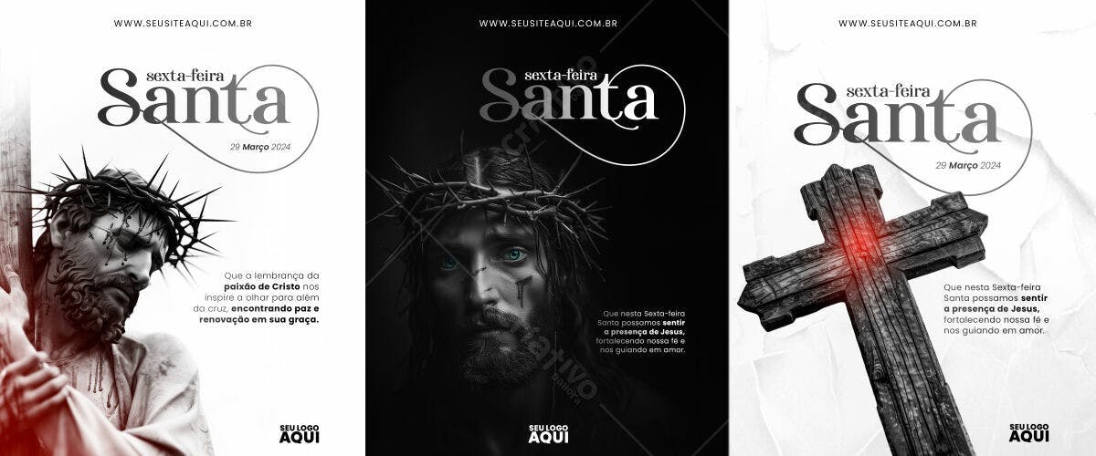 Flyer Sexta-Feira Santa PSD Editável