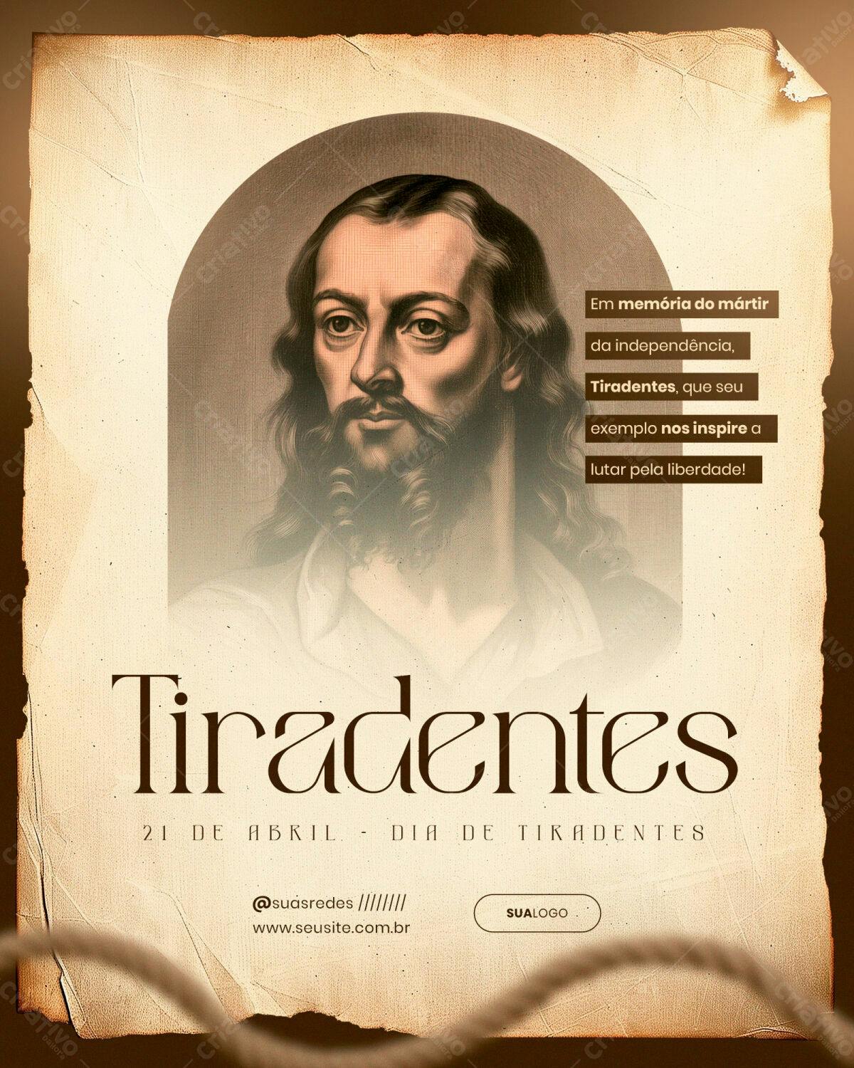 Flyer Dia de Tiradentes PSD Editável