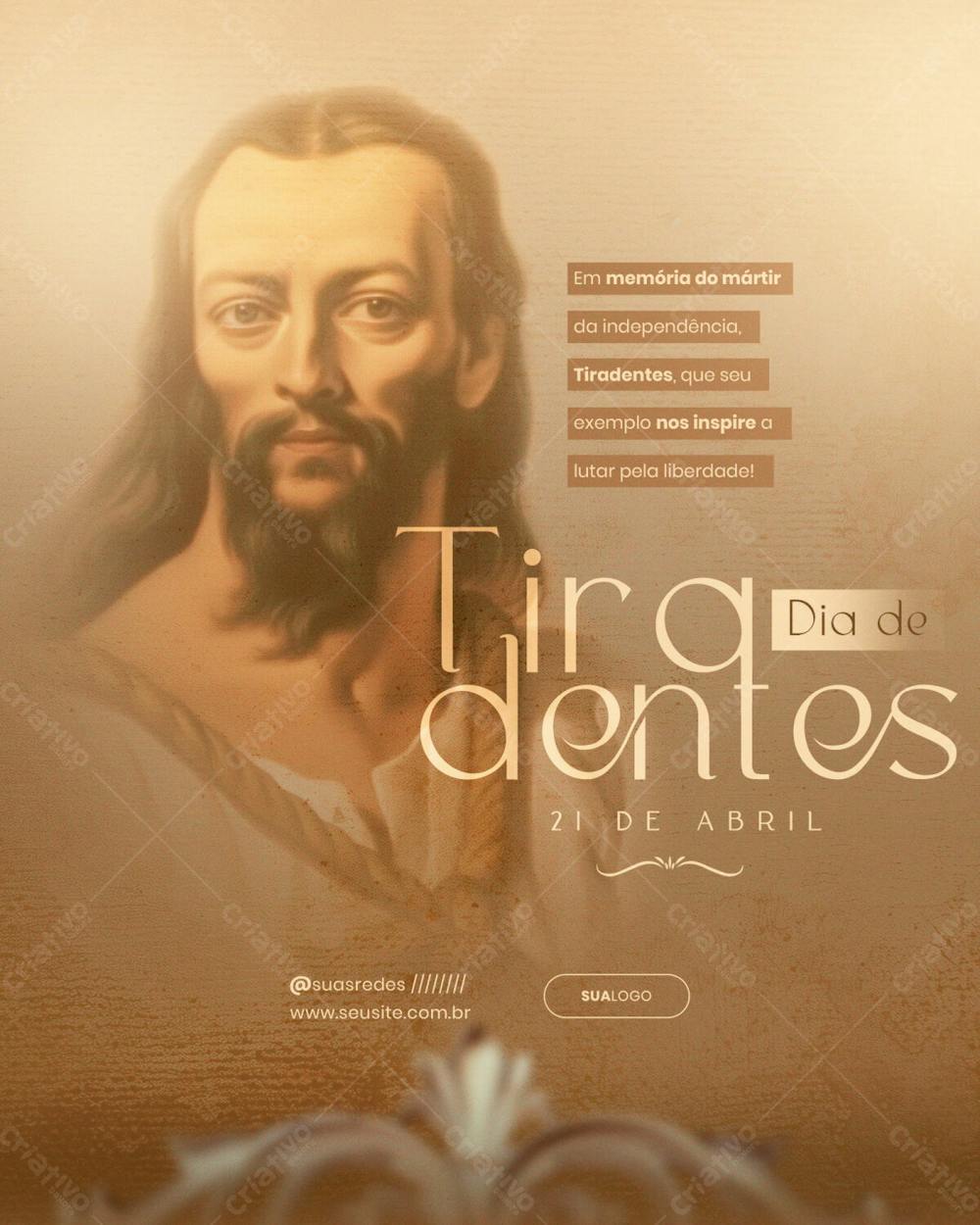 Tiradentes Feriado Social Media Feed Vertical