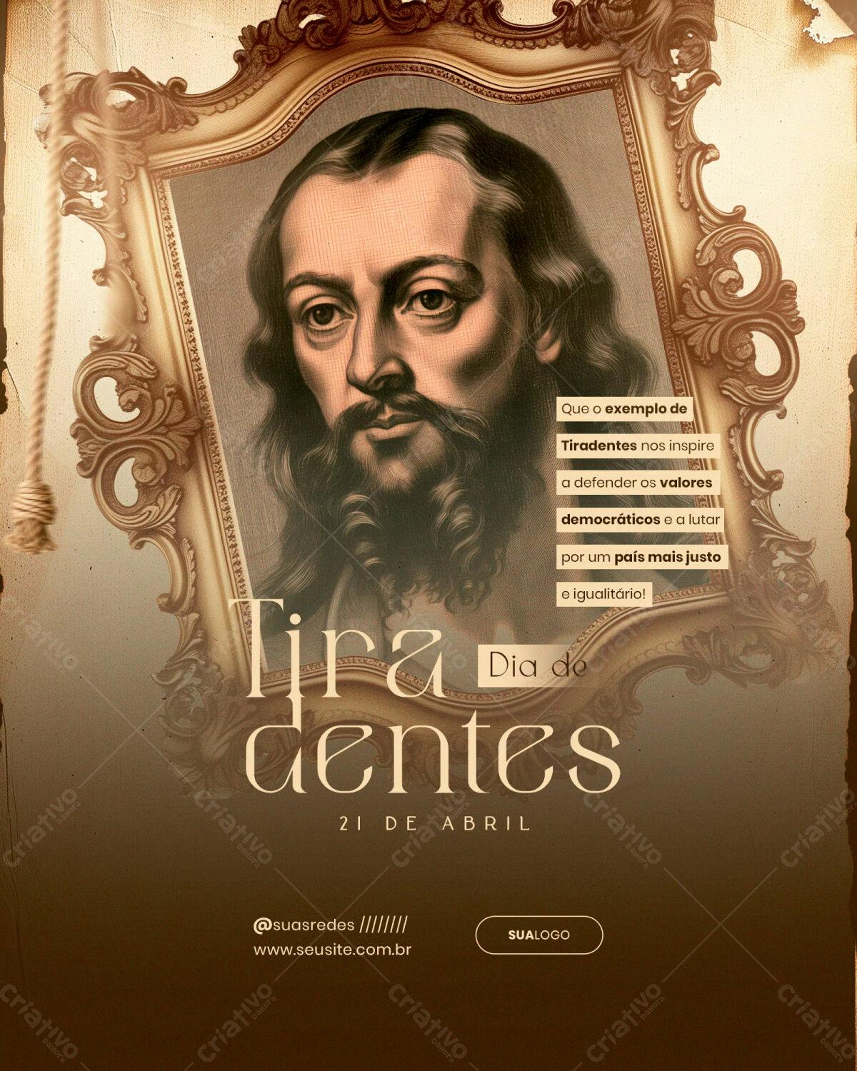 Flyer Dia de Tiradentes PSD Editável