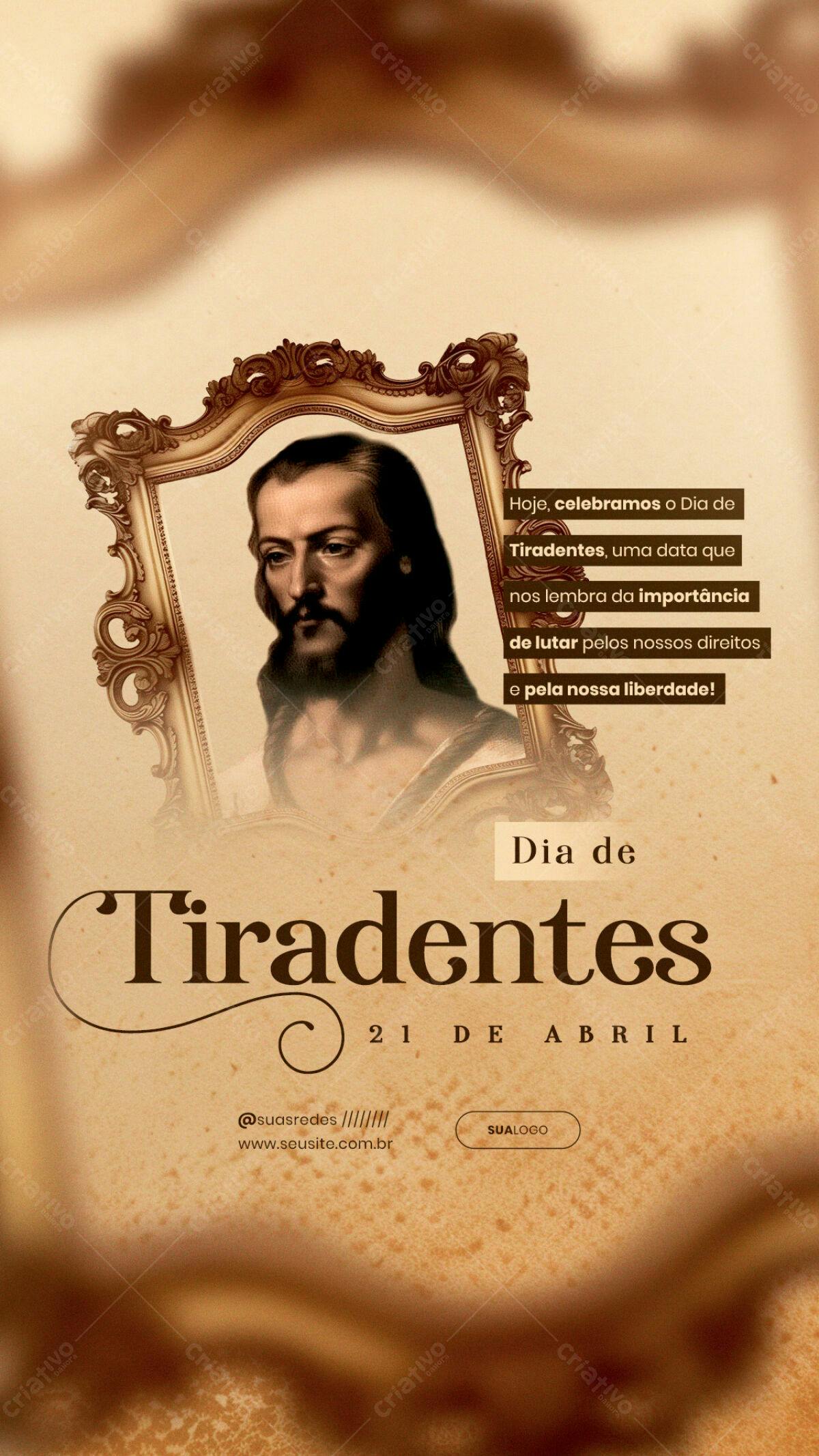 Flyer Dia de Tiradentes PSD Editável