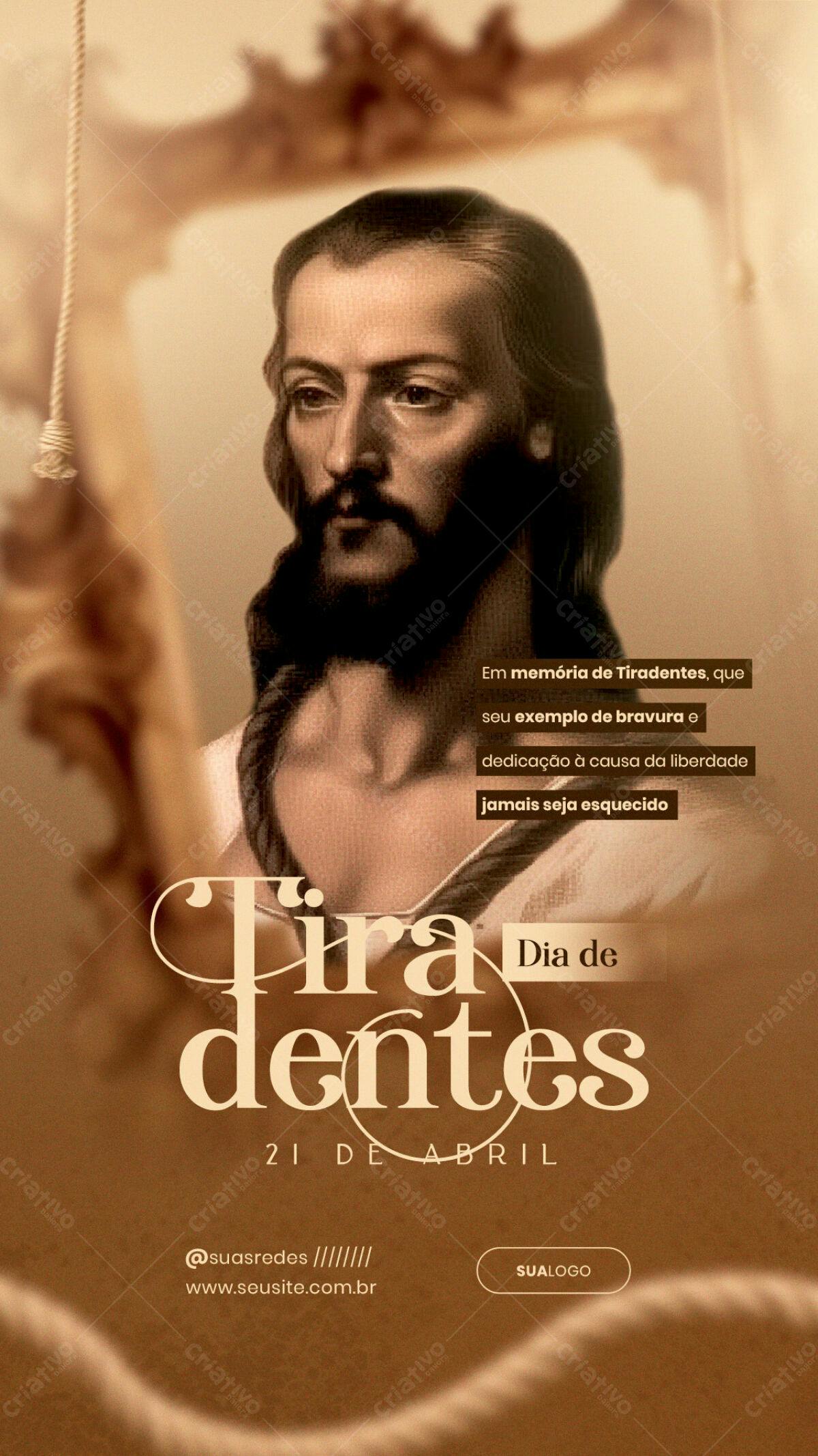 Flyer Dia de Tiradentes PSD Editável