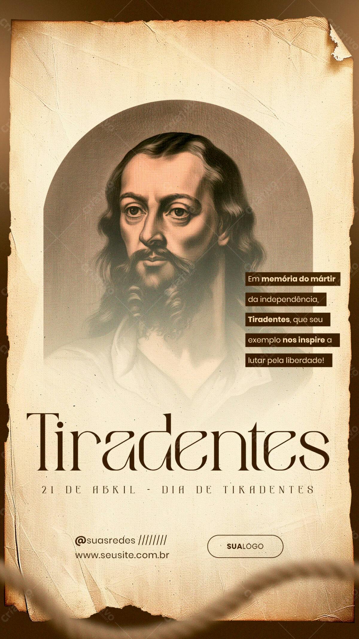 Flyer Dia de Tiradentes PSD Editável