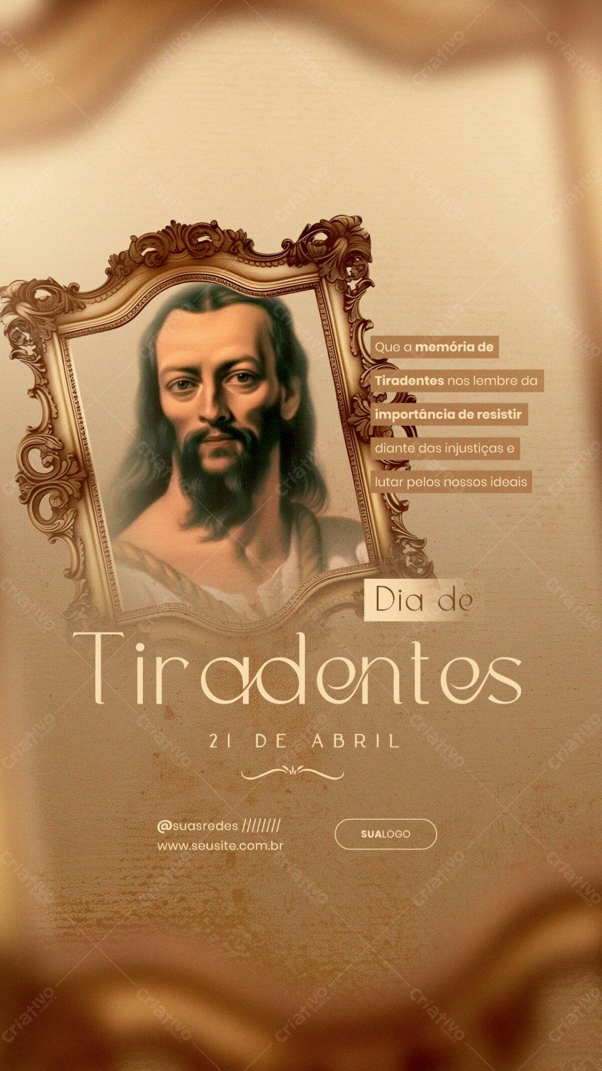 Flyer Dia de Tiradentes PSD Editável