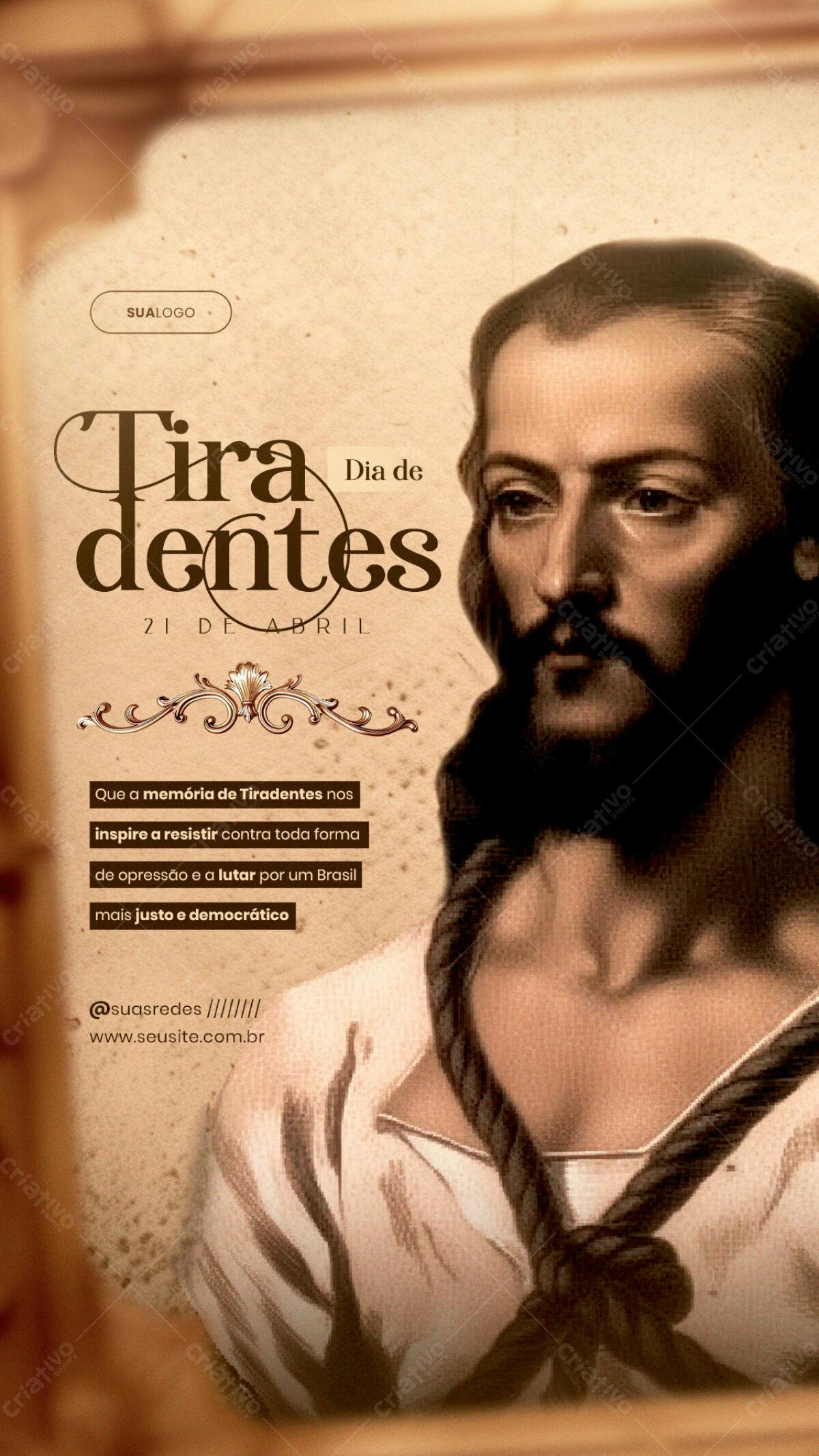 Flyer Dia de Tiradentes PSD Editável