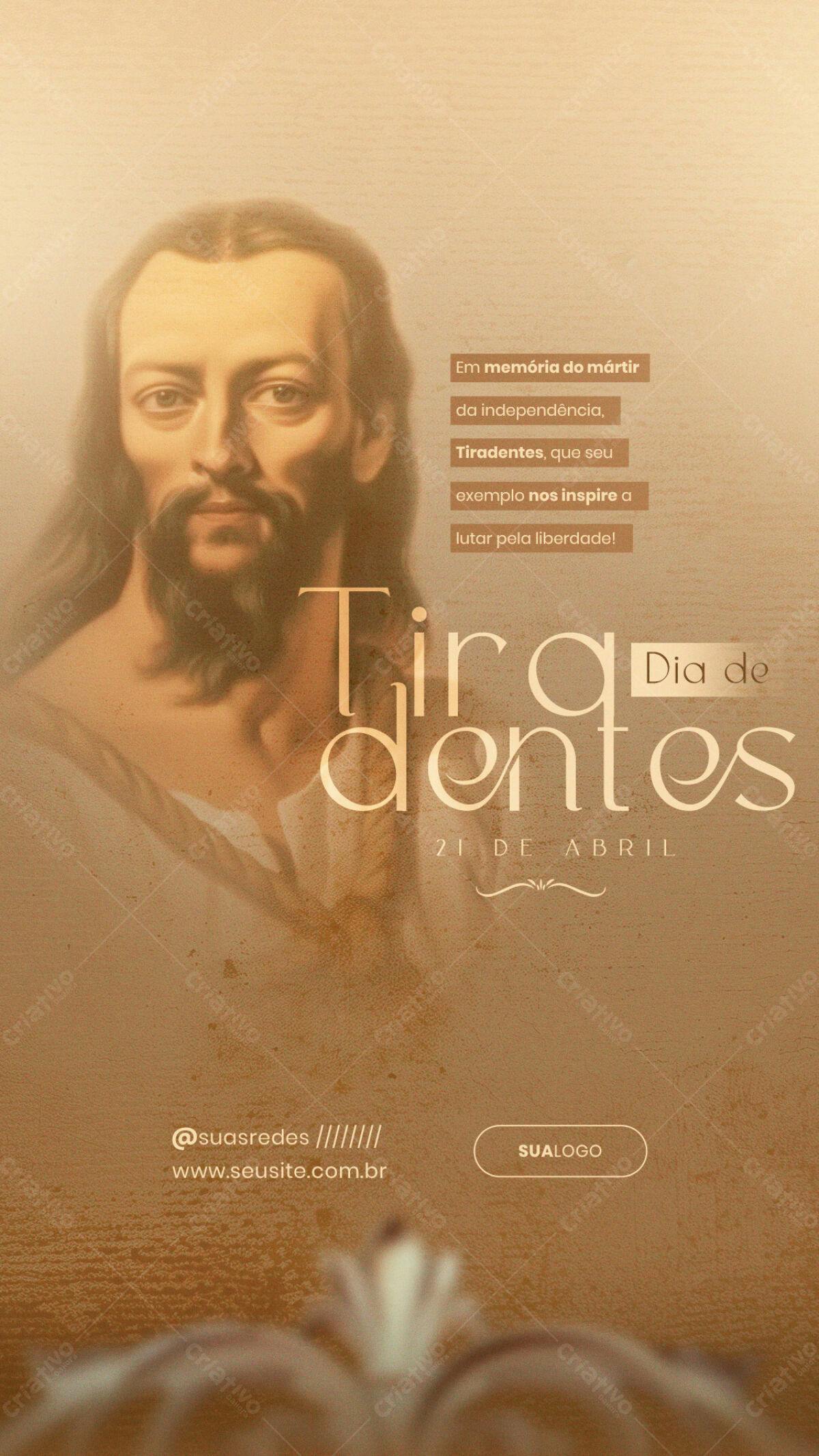 Story para Dia de Tiradentes PSD Editável