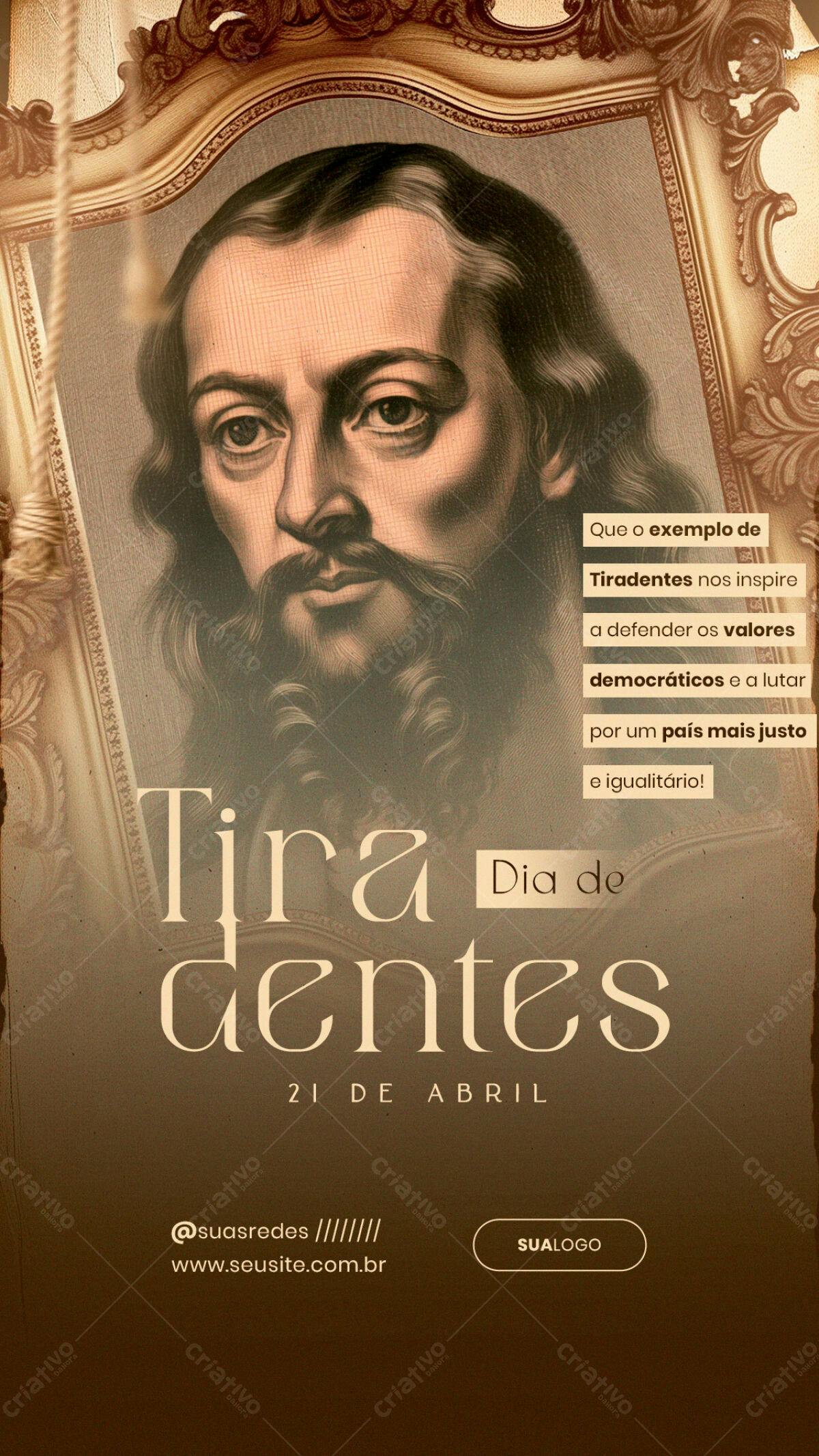 Flyer Dia de Tiradentes PSD Editável