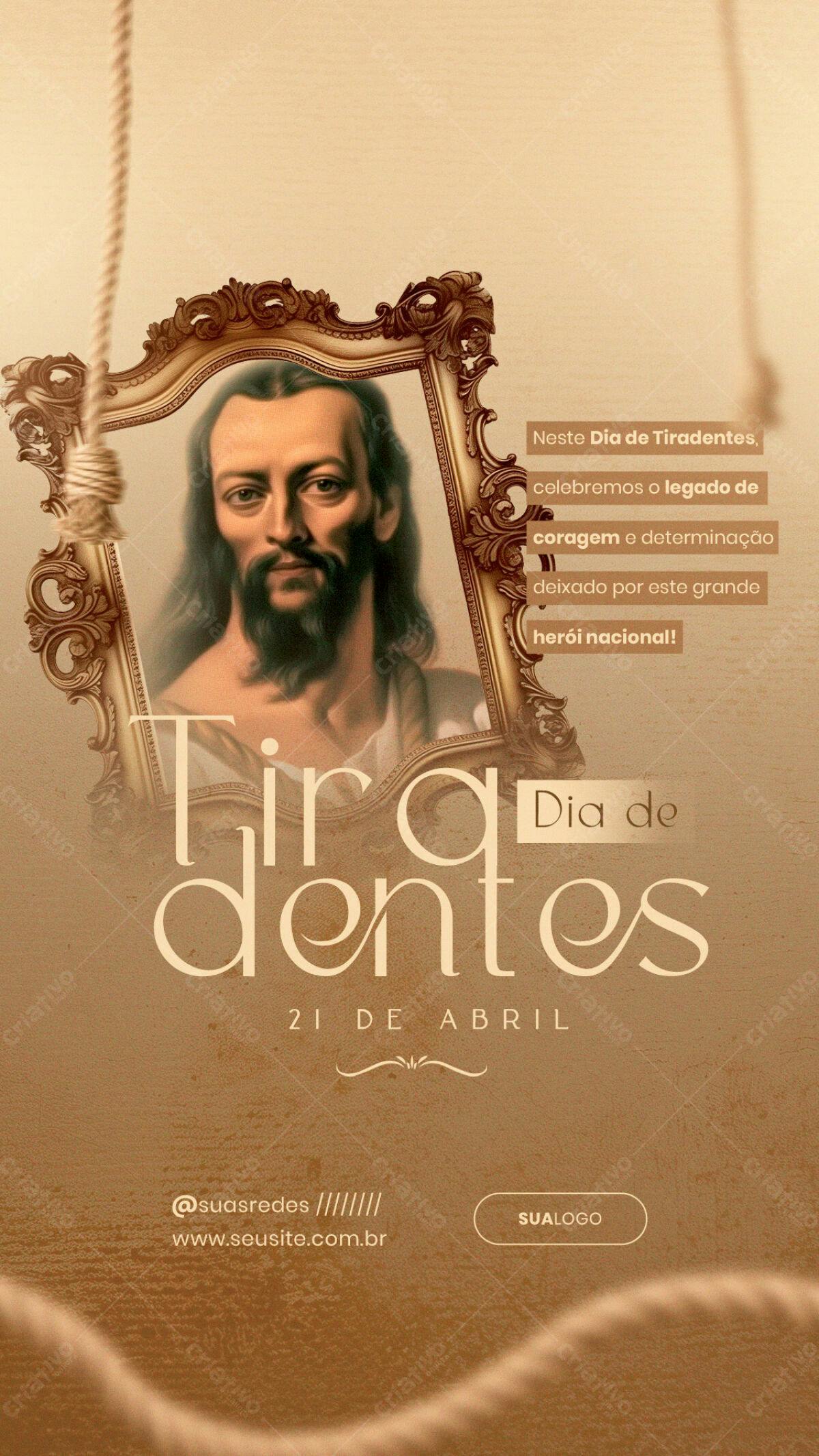 Flyer Dia de Tiradentes PSD Editável