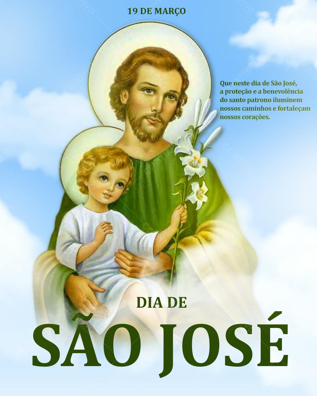 Imagem Dia de São José PSD Editável