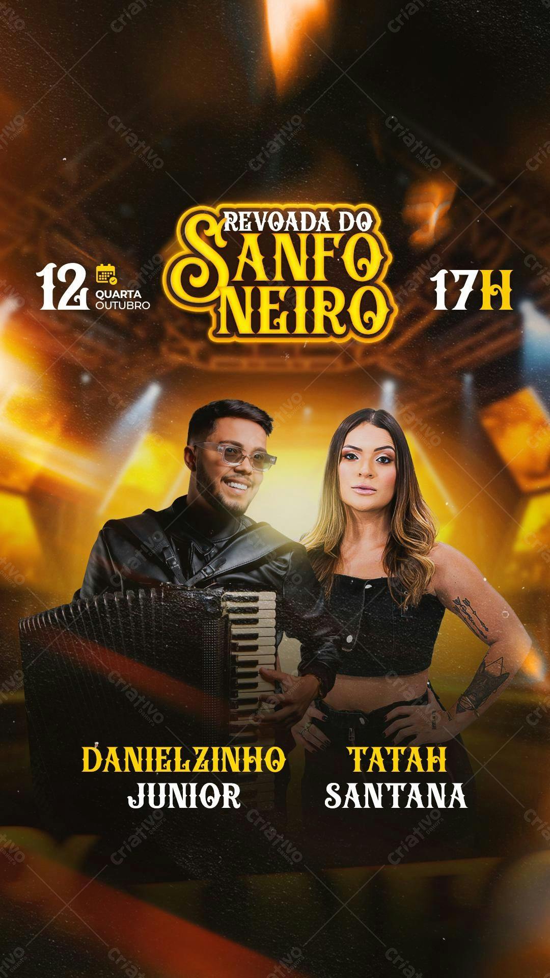 Flyer Revoada do Sanfoneiro PSD Editável
