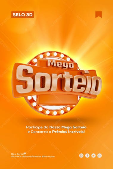 Selo 3d mega sorteio 1