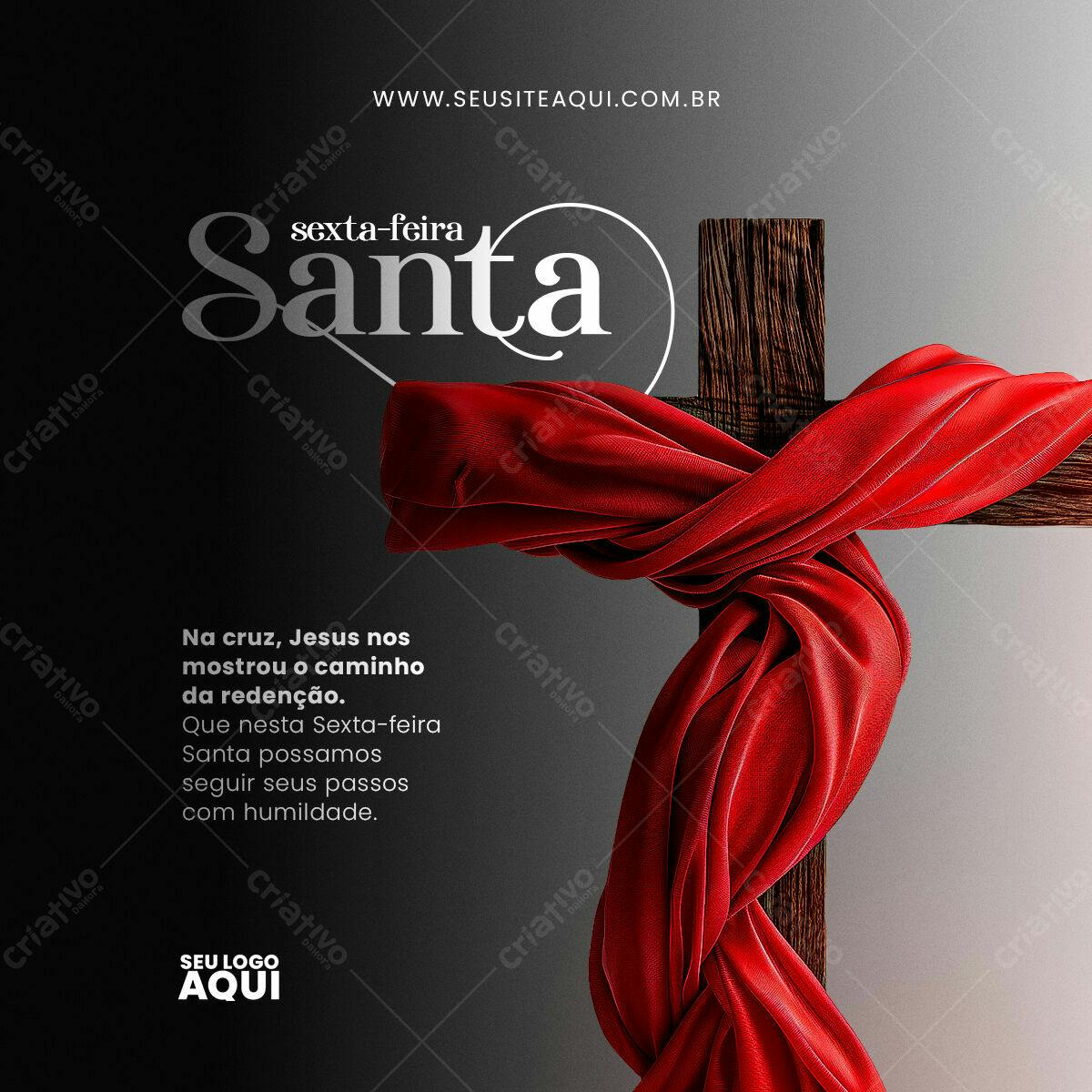 Flyer Sexta-Feira Santa PSD Editável