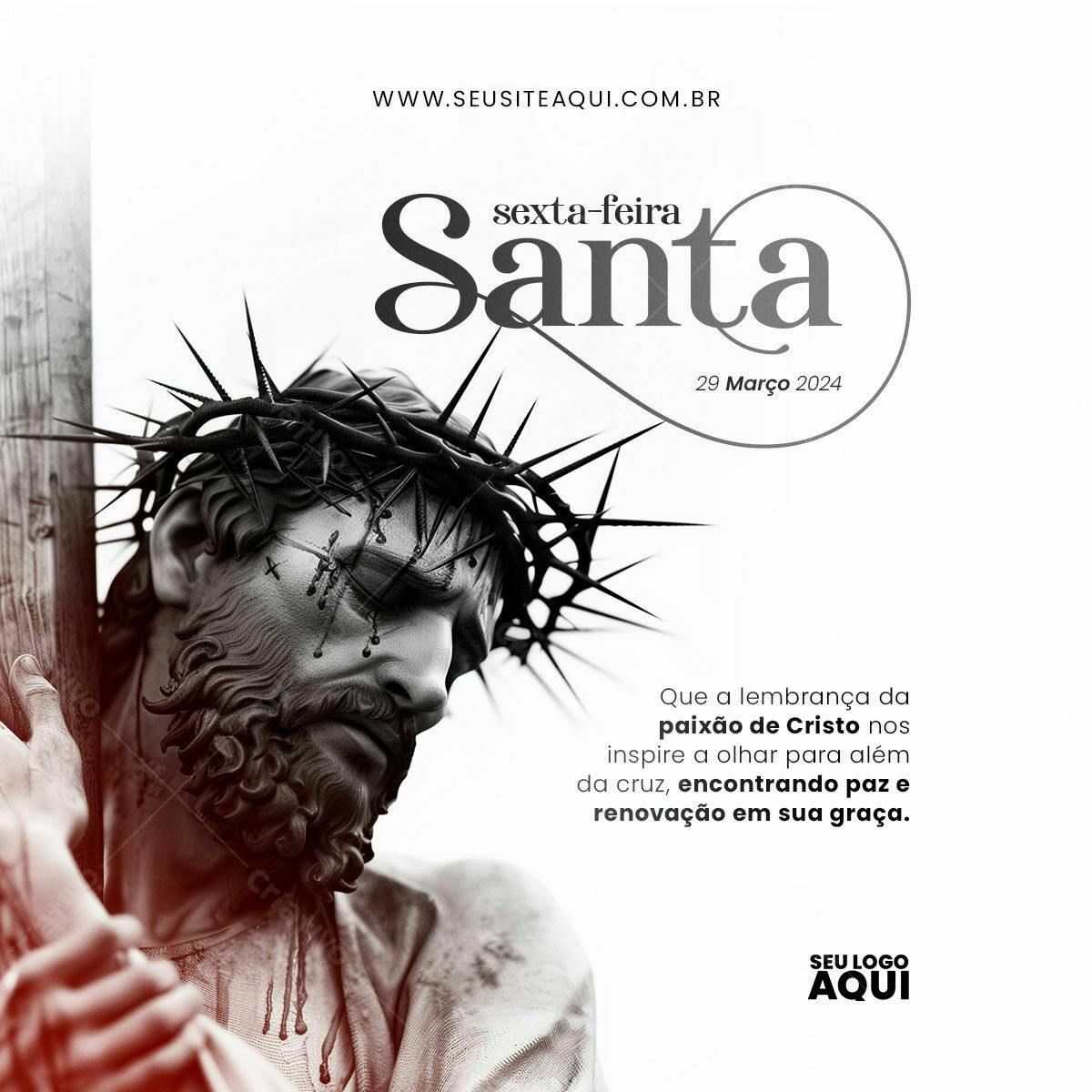 Flyer Sexta-Feira Santa PSD Editável