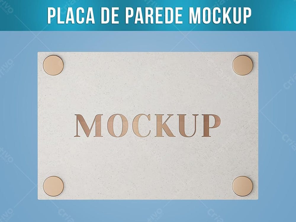 Placa De Parede Mockup