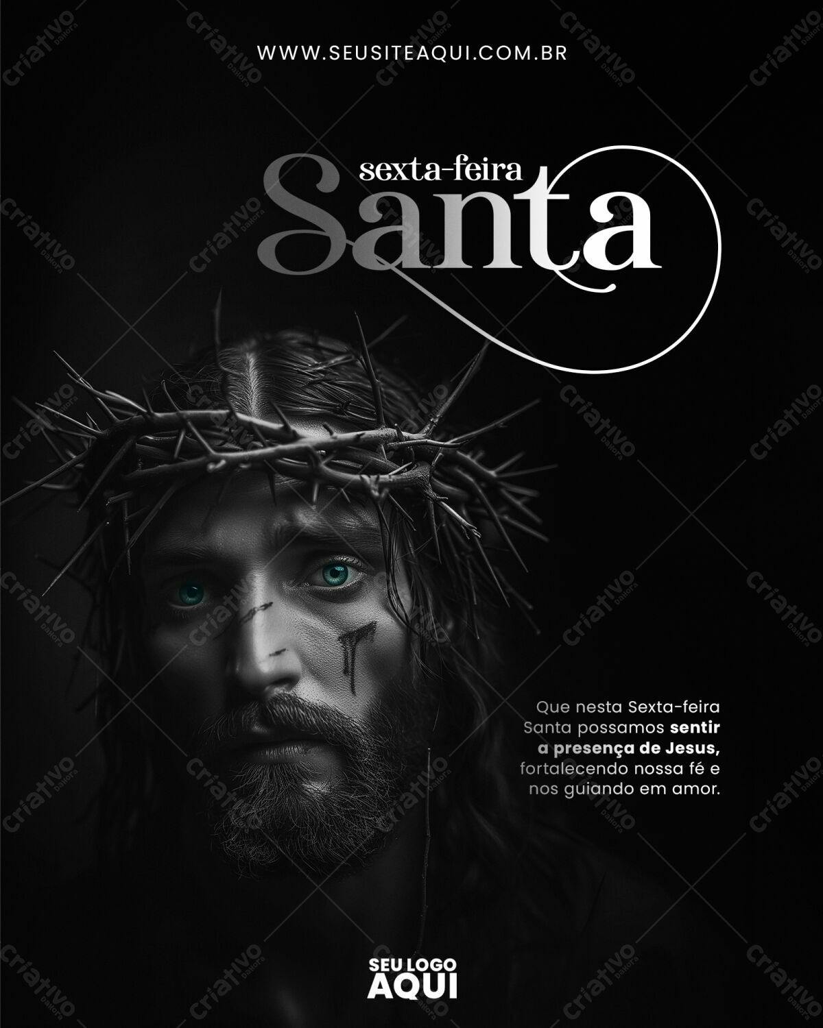 Flyer Sexta-Feira Santa PSD Editável