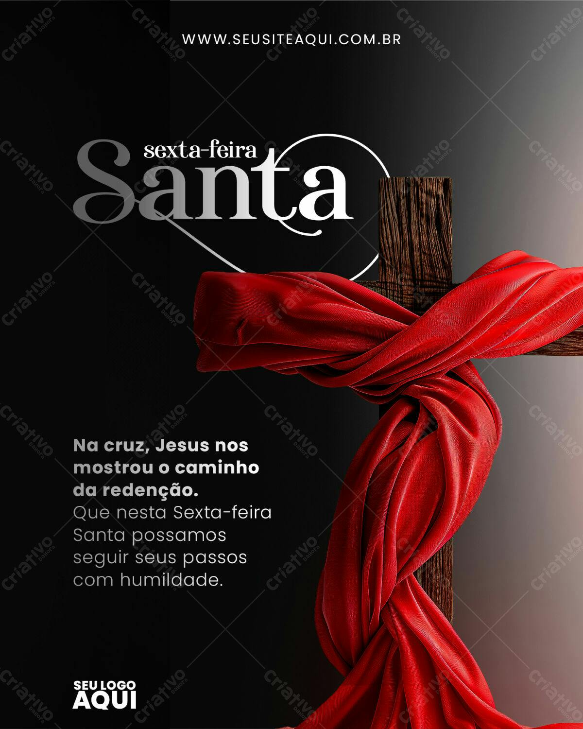 Flyer Sexta-feira Santa PSD Editável