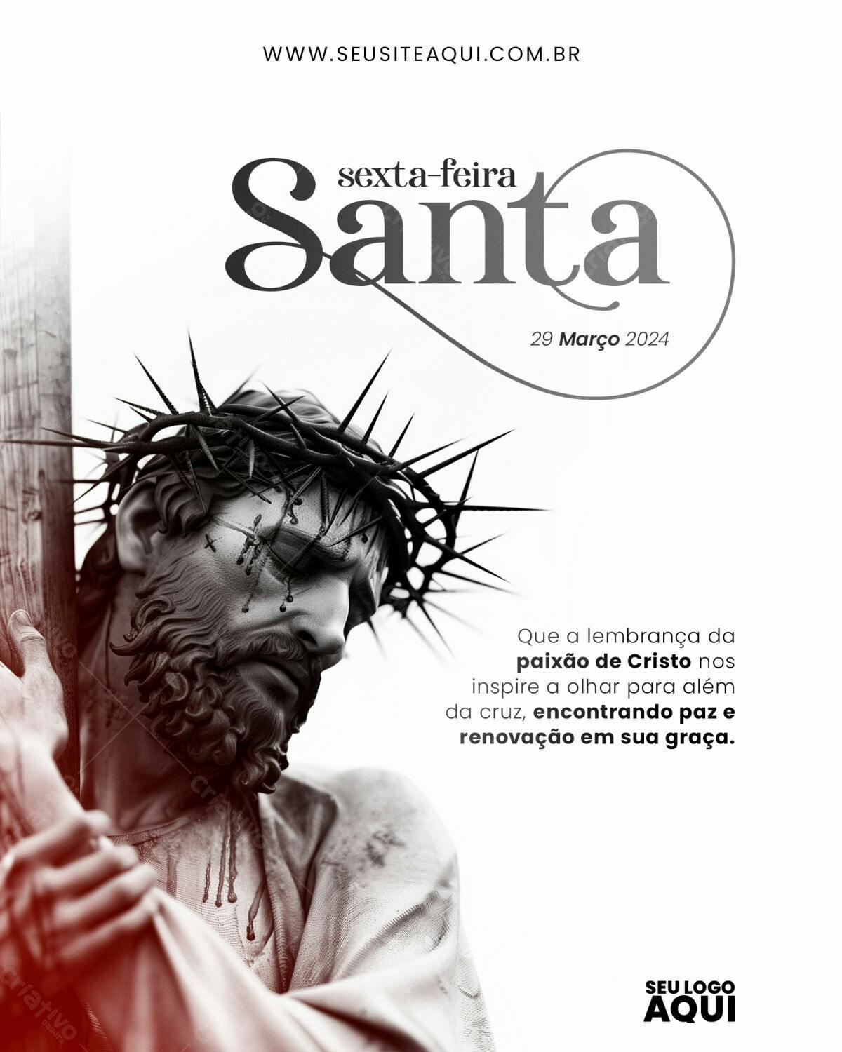 Flyer Sexta-Feira Santa PSD Editável