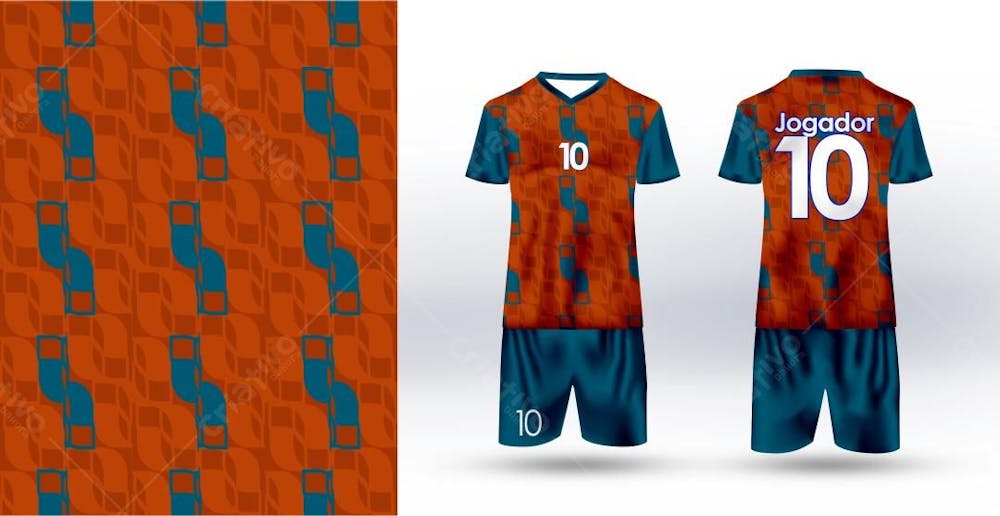 Uniforme De Futebol Laranja