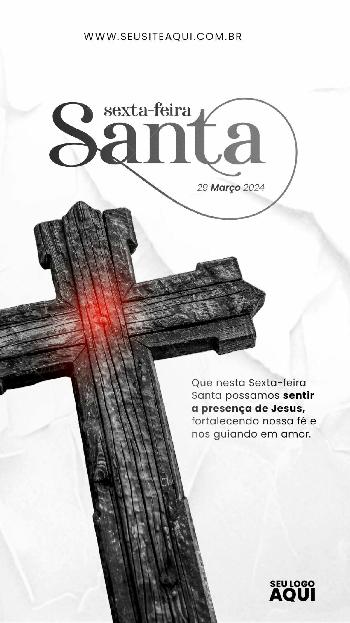 Flyer Sexta-Feira Santa PSD Editável