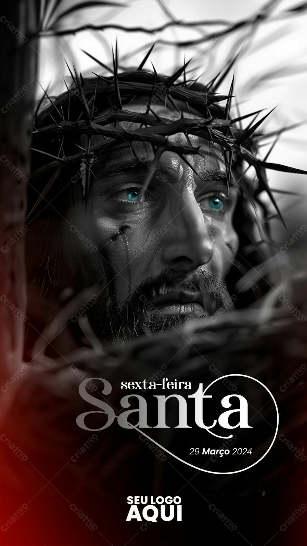 Flyer Sexta-Feira Santa PSD Editável
