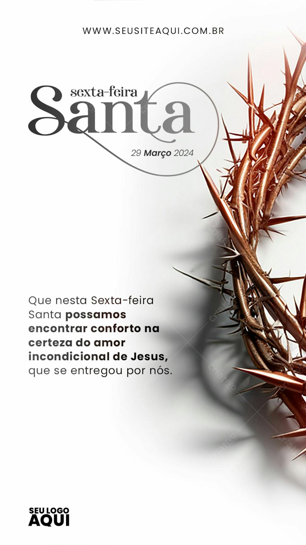 STORY - EXTA FEIRA-SANTA | SEMANA SANTA | PSD EDITÁVEL  