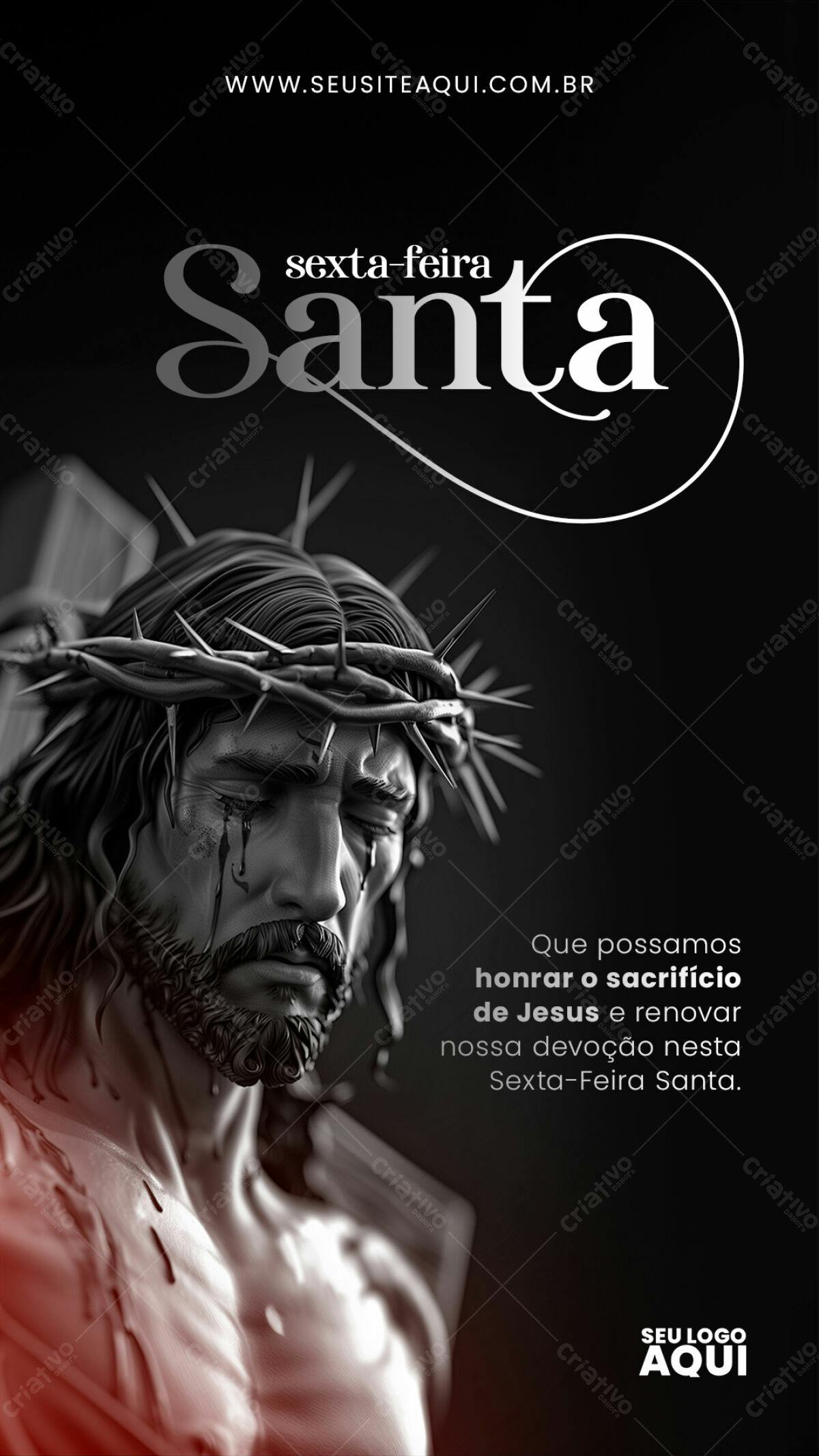 Flyer Sexta-Feira Santa PSD Editável