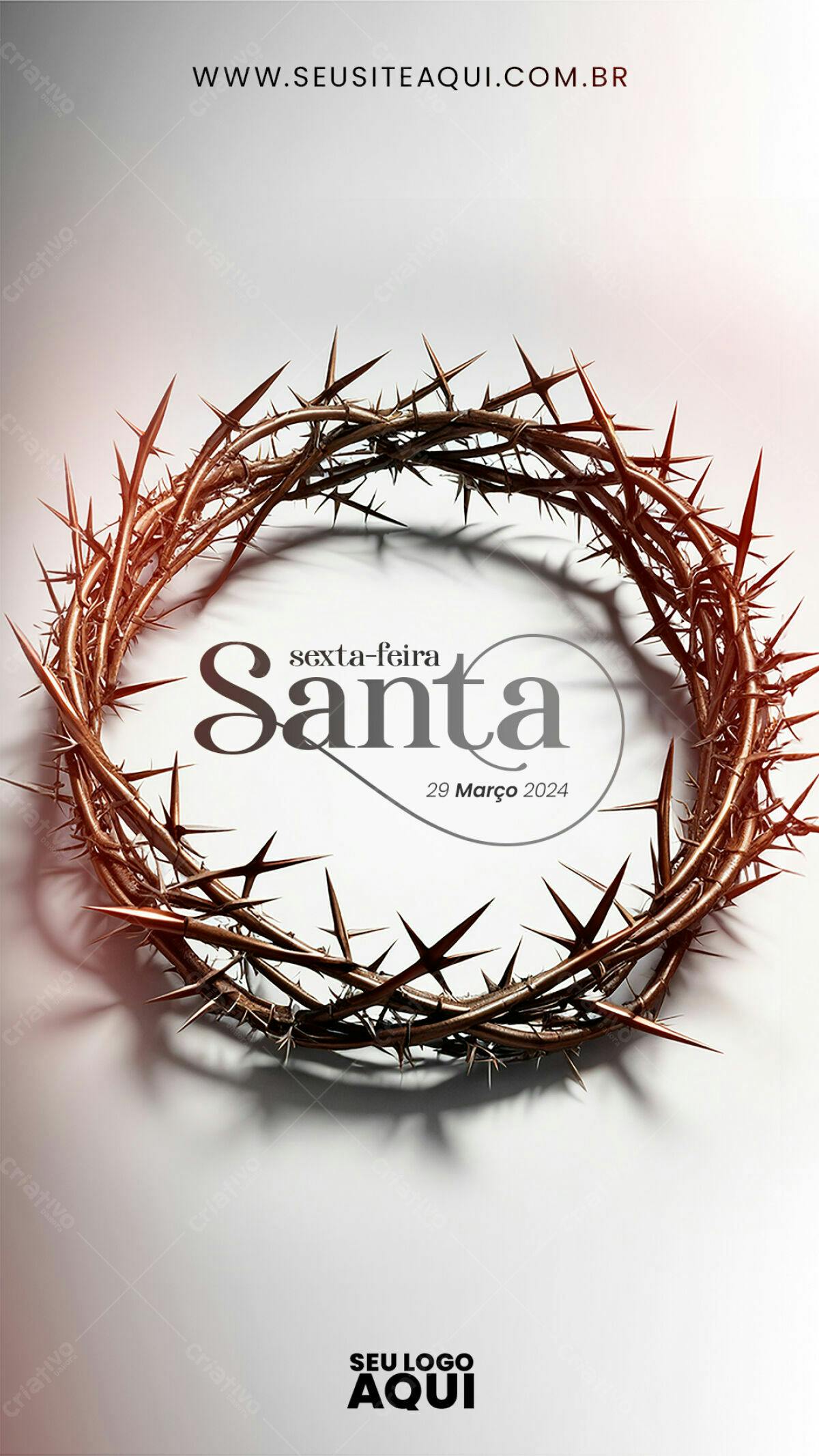 Flyer Sexta-Feira Santa PSD Editável