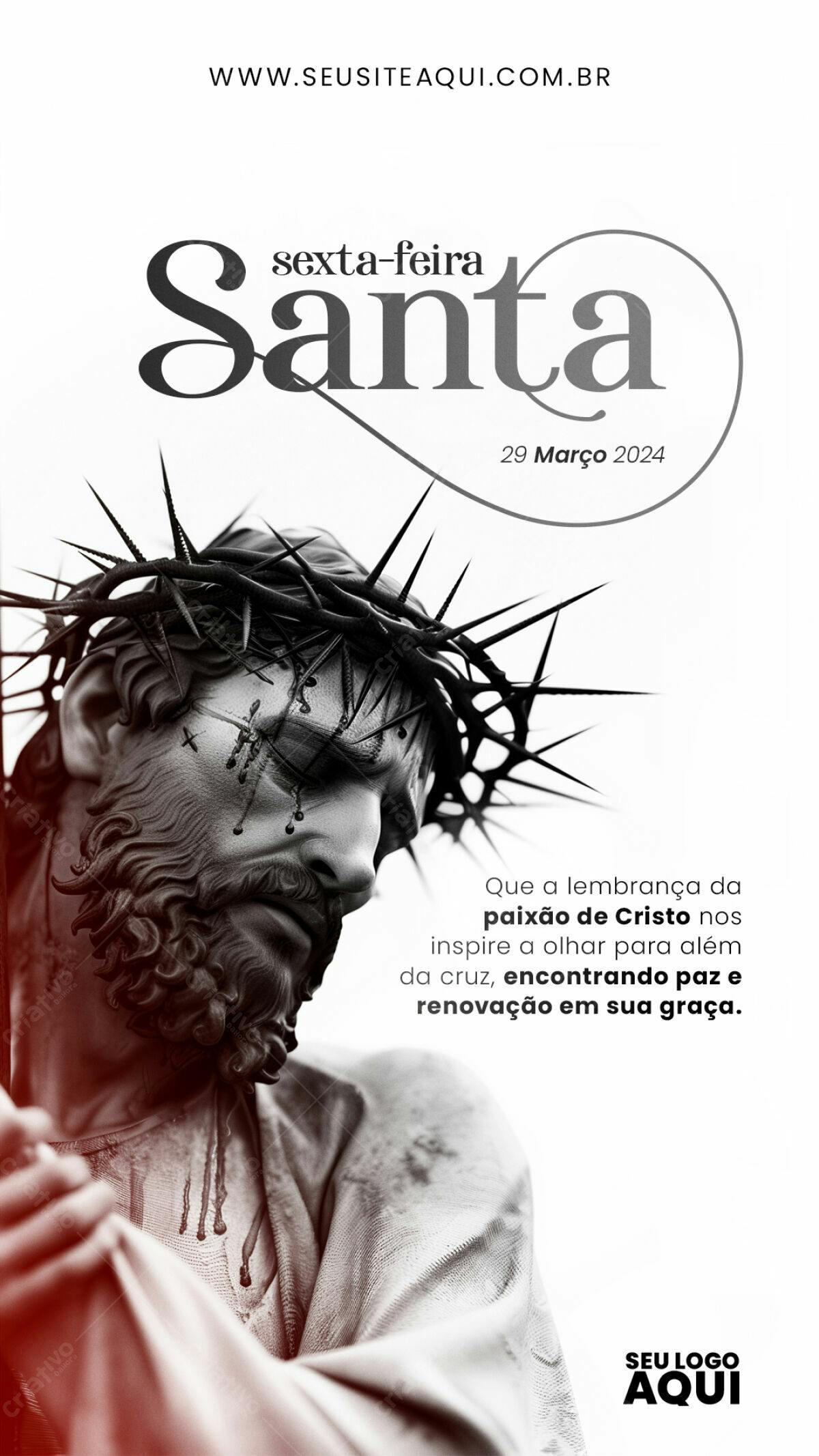 Flyer Sexta-feira Santa PSD Editável