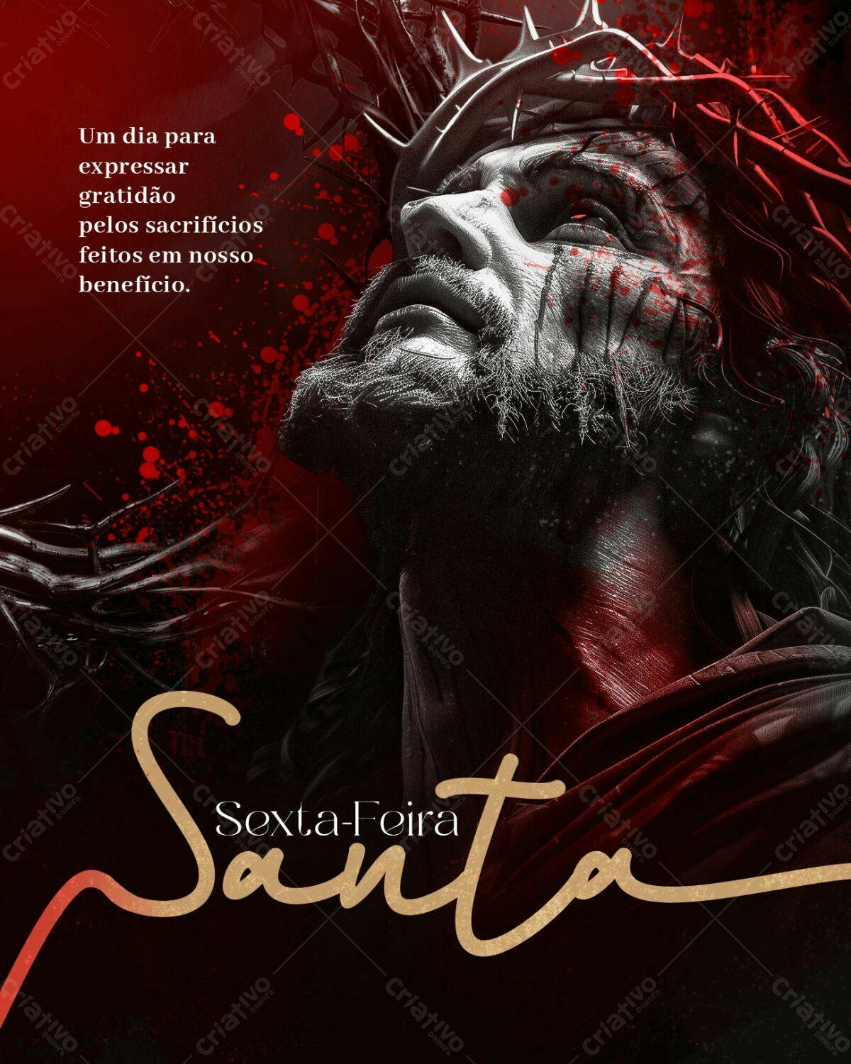 Flyer Sexta-Feira Santa PSD Editável