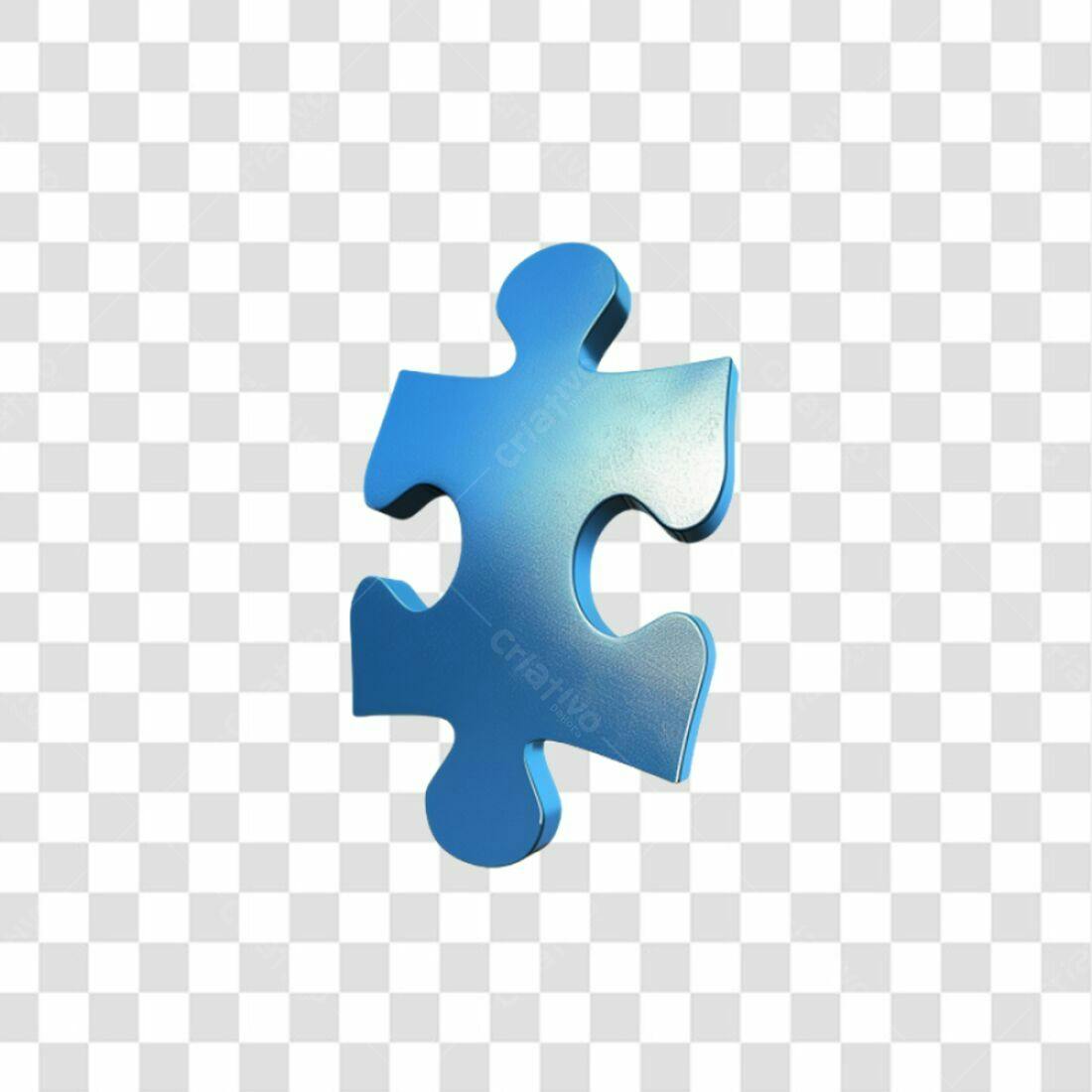 Ícone Peça de Quebra-Cabeça Azul PNG com fundo transparente