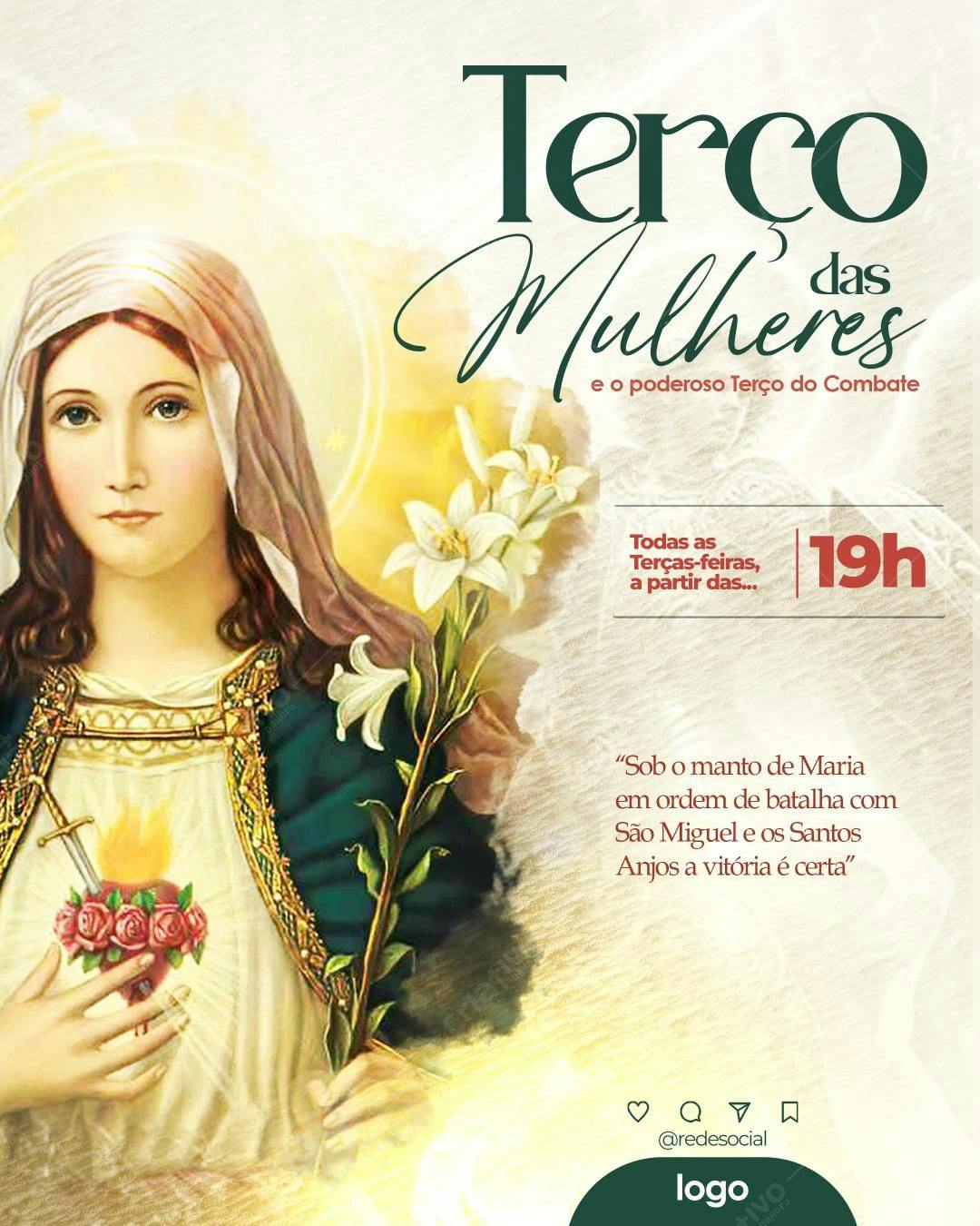 Virgem Maria Terço das Mulheres 19h