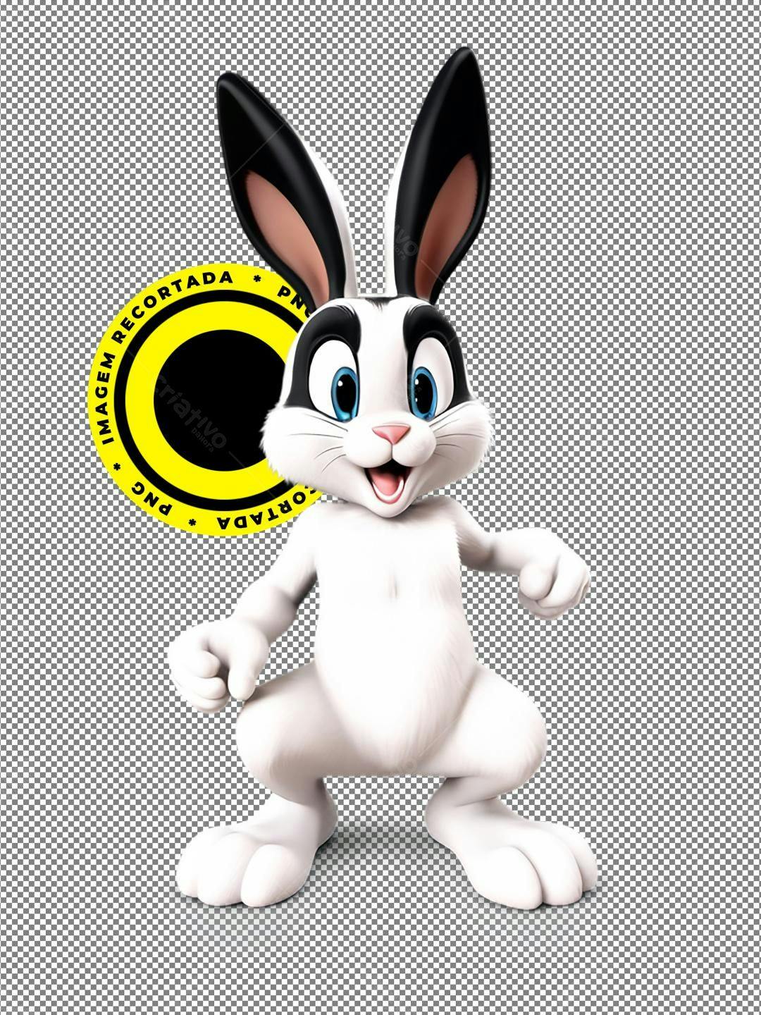 Icone Páscoa Coelho PNG com fundo transparente
