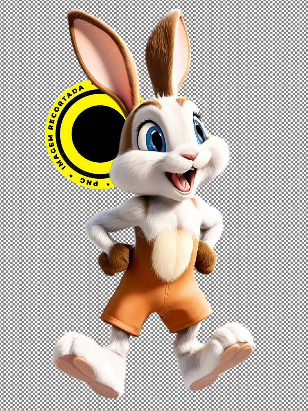 Icone Páscoa Coelho PNG com fundo transparente