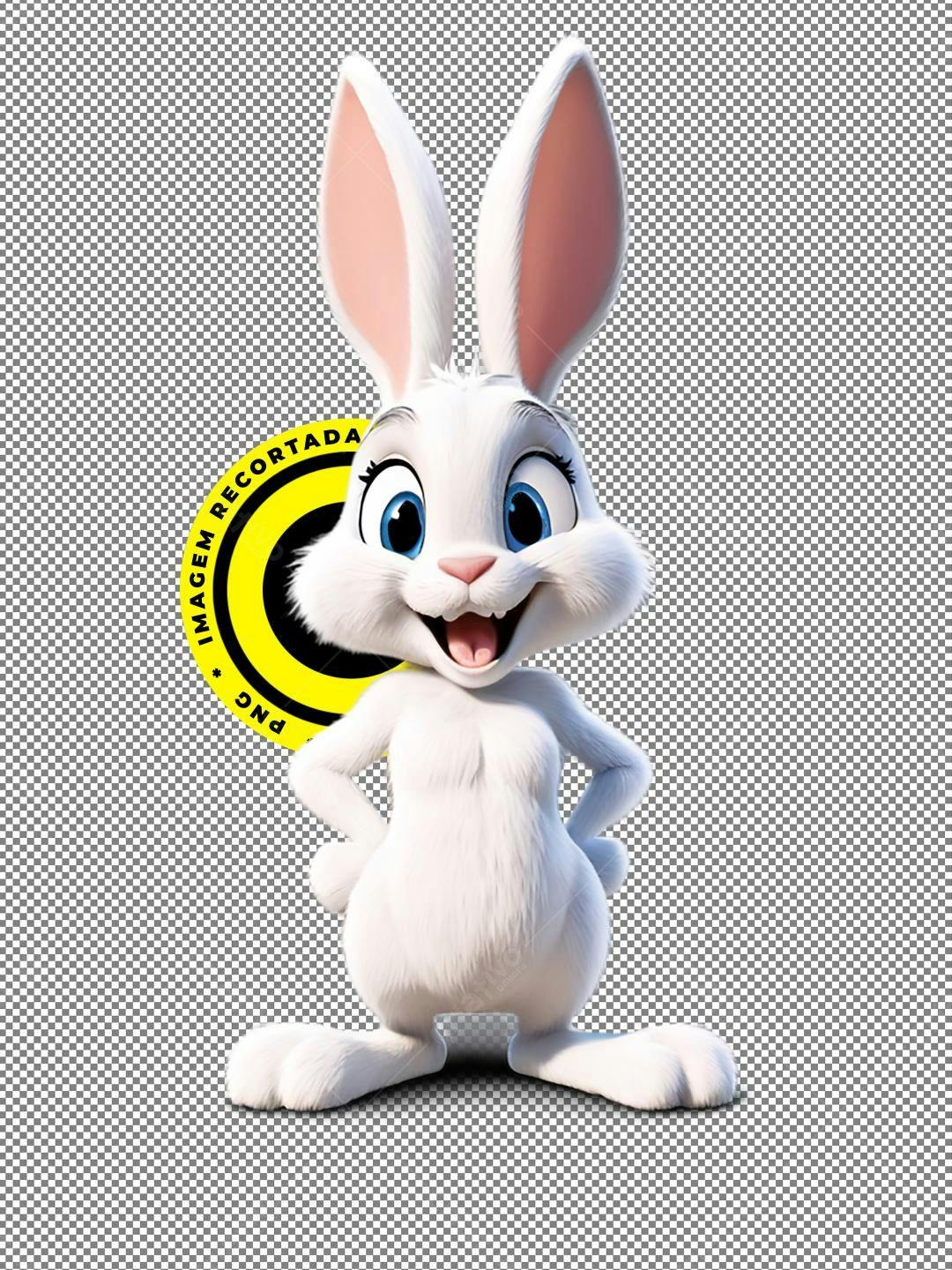 Icone Páscoa Coelho PNG com fundo transparente