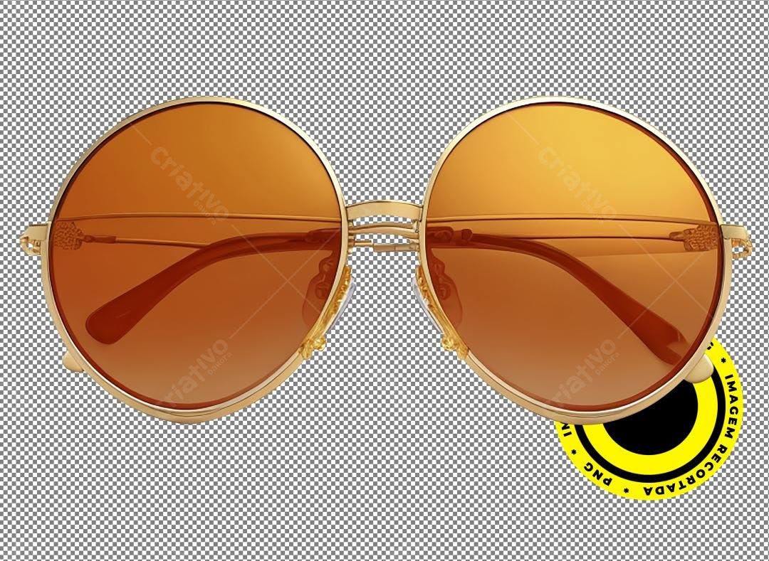 Icone Óculos Sol Redondos PNG com fundo transparente